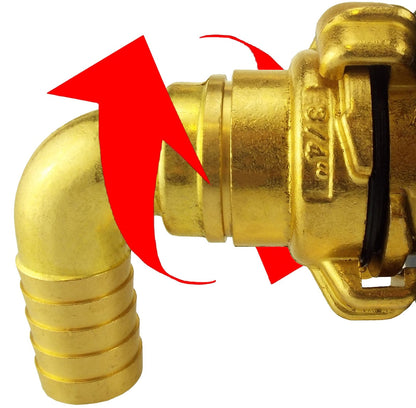 Claw Brass - Swivel Elbow 1" Hose - Best4Trade-Retail Tech Hose & Fittings