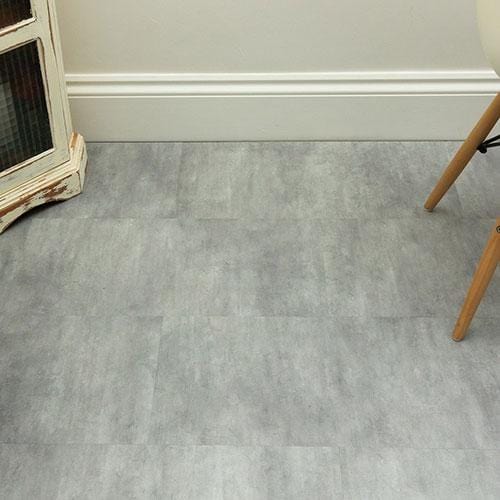 SISU Elegant Concrete Click Vinyl Flooring Tiles - 305mm x 610mm (10 Pack) - EnviroBuild