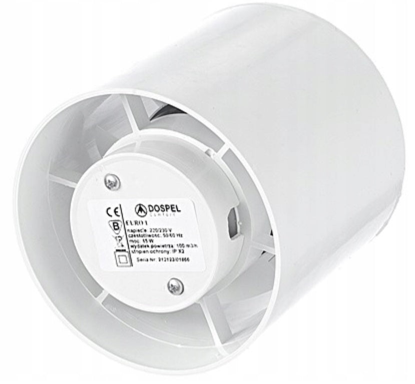 Euro 3 In Line Bathroom Fan 150mm - Best4Trade-Retail