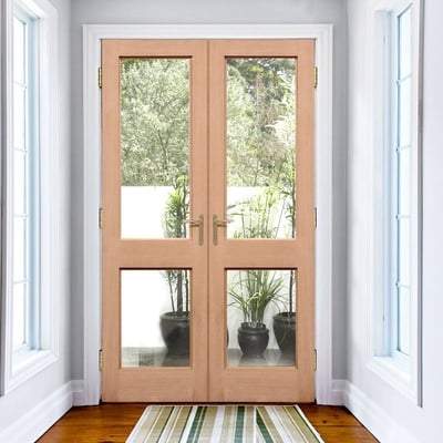 Hemlock 2XGG 4 Unglazed Light Panels Pair External Doors - 1981mm x 1168mm - LPD Doors
