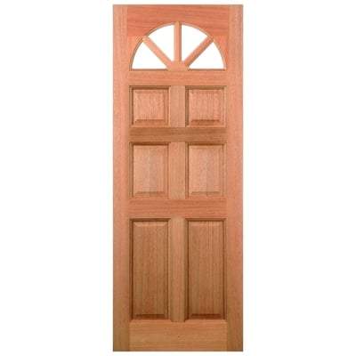 Carolina Hardwood Dowelled 4 Unglazed Fanlight Light Panels External Door - 1981mm x 762mm - LPD Doors