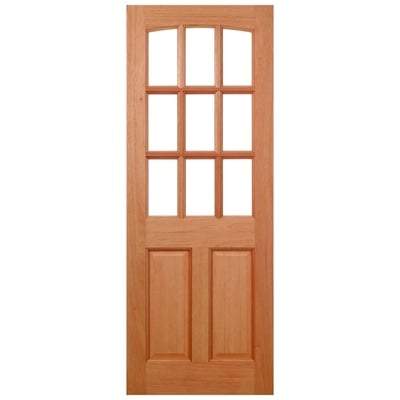 Georgia Hardwood Dowelled 9 Unglazed Light Panels External Door - 1981mm x 762mm - LPD Doors