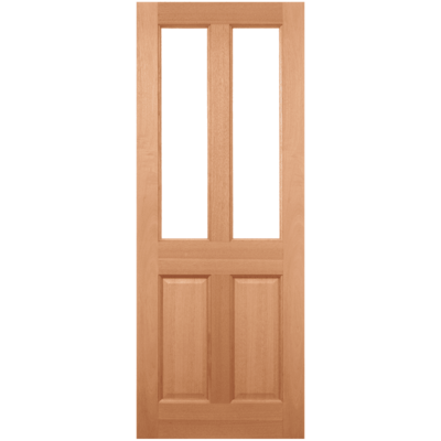 Malton Hardwood M&T 2 Double Glazed Clear Light Panels External Doors - 2032mm x 813mm - LPD Doors