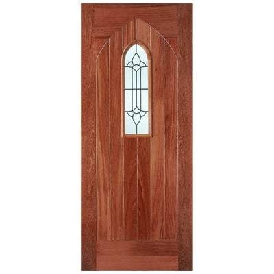 Westminster Hardwood M&T 1 Double Glazed Lead Light Panel External Door - 1981mm x 838mm - LPD Doors