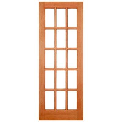SA Hardwood Dowelled 15 Unglazed Light Panels External Door - 2032mm x 813mm - LPD Doors