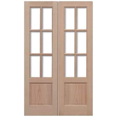 Hemlock GTP2P 12 Unglazed Light Panels Pair External Doors - 1981mm x 915mm - LPD Doors