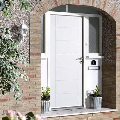 Modica White GRP Pre-Finished External Door - 2032mm x 813mm - LPD Doors