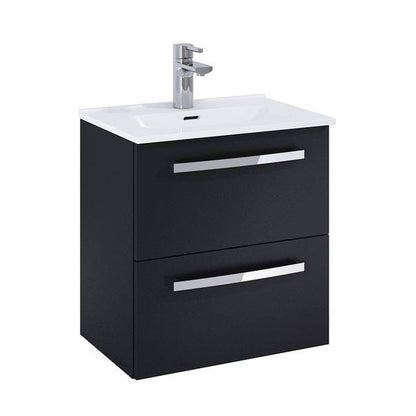 Aquatrend - 2 Drawer Wall Hung Base Unit & Basin - All Colours - Aqua Bathrooms