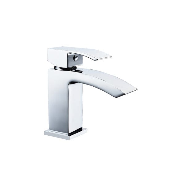 Pure Chrome Basin Mixer Tap w/ Click-Clack Waste - All Sizes - Aqua Bathrooms