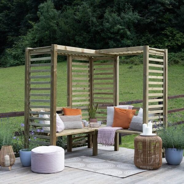 Firenze Corner Arbour - Forest Garden