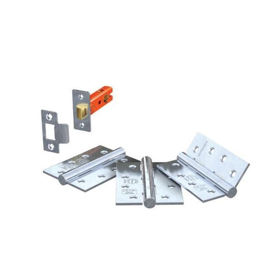 Latch and Hinge Door Pack x 76mm Latch / 102mm Hinges - All Finishes - Sparka Uk