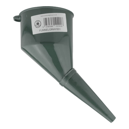 Angled Car Fuel Funnel with Filter, Gray