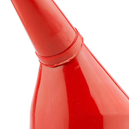 Angled Car Fuel Funnel with Filter, Red