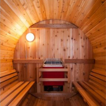 Fonteyn Barrel Sauna Rustic Red Cedar