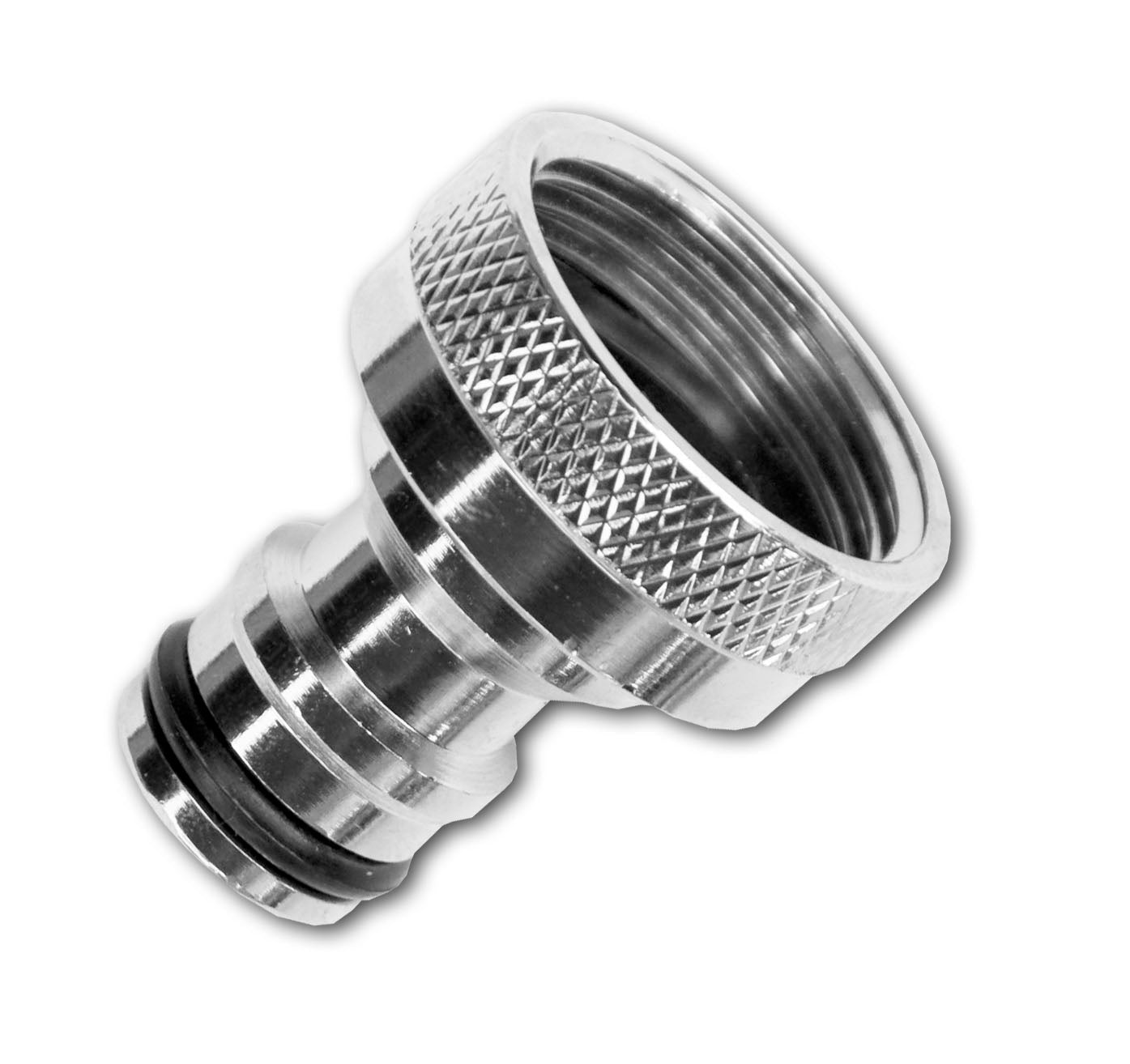 Tap Connector Snap-On Male - 1" BSPF Brass Nickle Plated - Best4Trade-Retail Garden watering