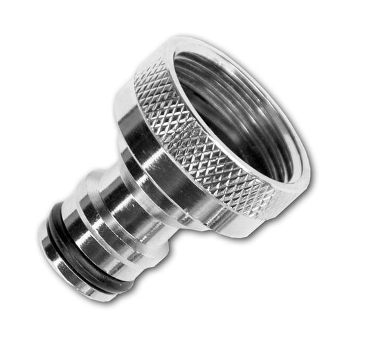 Tap Connector Snap-On Male - 1" BSPF Brass Nickle Plated - Best4Trade-Retail Garden watering