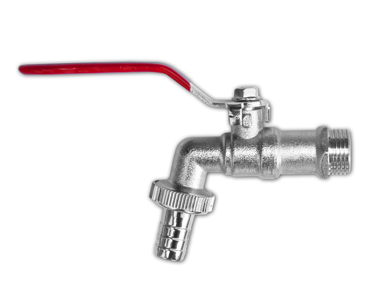 Garden Lever Tap - 3/4 BSPM Inlet - 3/4 Barb Hose - Zinc Nickle Plated Bradas - Best4Trade-Retail Garden watering