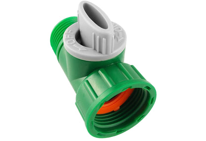 Tap Adapter with Valve 3/4" BSPM-F Green/Grey - Best4Trade-Retail