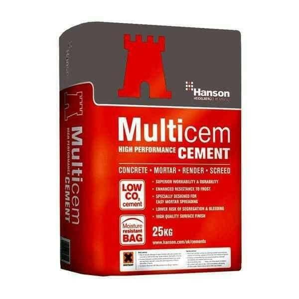 Hanson Castle Multicem Cement 25kg Bulk Buy - Dandy's Topsoil & Landscape Supplies Sand & Building Materials