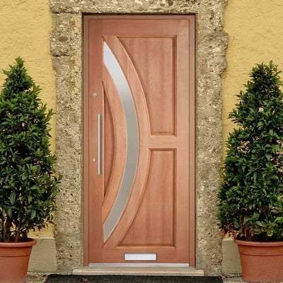 Harrow Hardwood M&T 1 Double Glazed Frosted Panel External Door - 1981mm x 762mm - LPD Doors