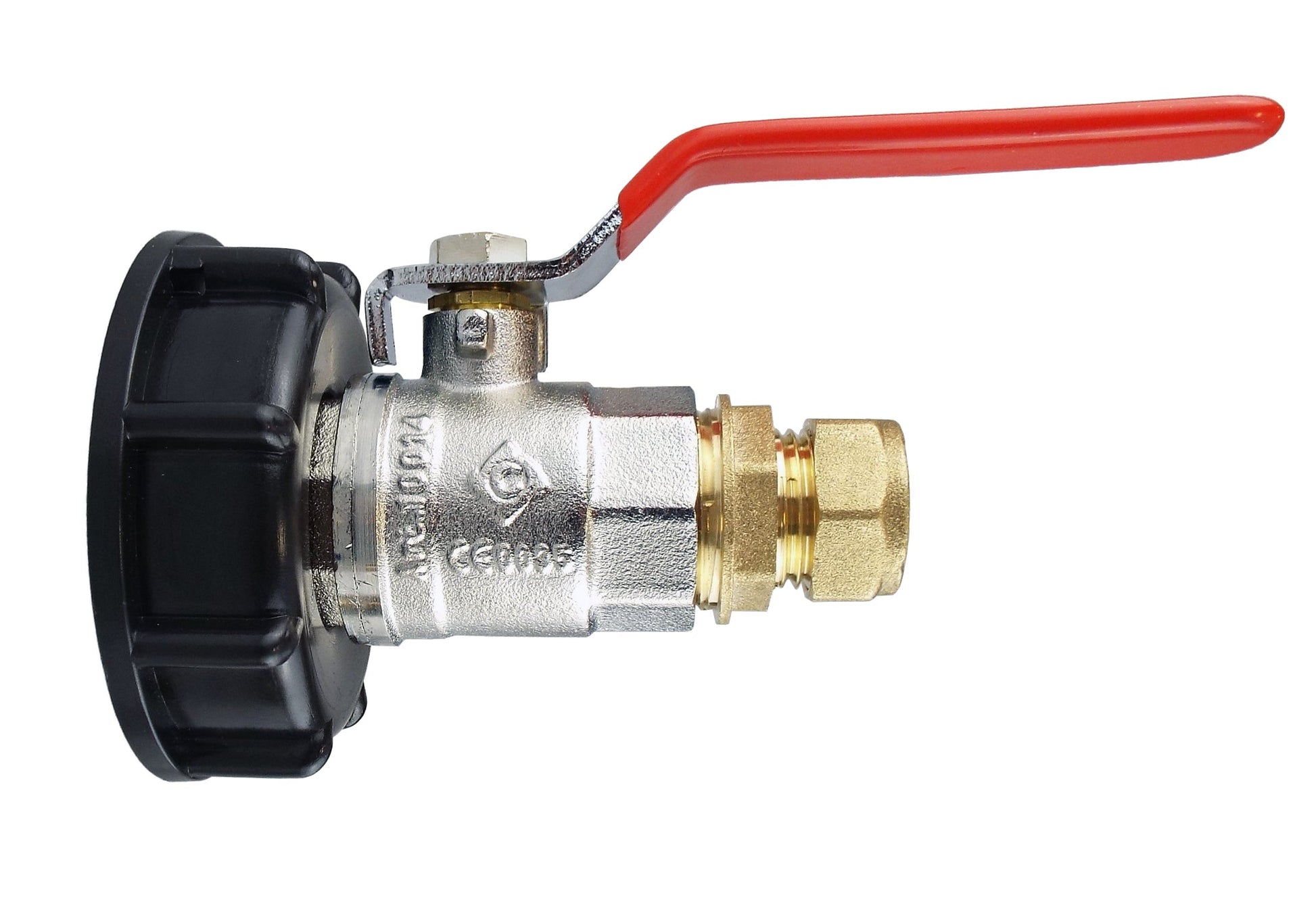 IBC 2” S60X6 Cap with Lever Valve and Brass Compression Straight ¾” BSP – 22mm - Best4Trade-Retail