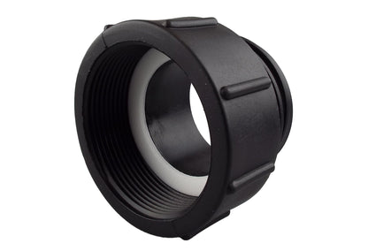 IBC 2” BSPF – S60X6 Cap with S60X6 – ½” BSPF Cap and Brass Bib Quick Connect Tap 1/2” BSP - Best4Trade-Retail