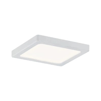 Areo Square LED Recessed Panel 80x80mm Warm White - White - Paulmann