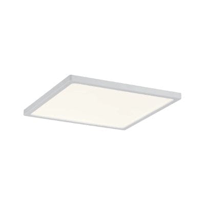 Areo Square LED Recessed Panel 180x180mm Warm White - White - Paulmann