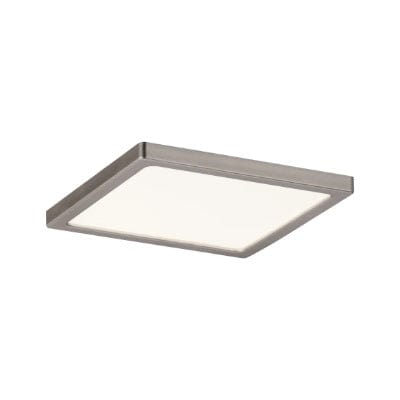 Areo Square LED Recessed Panel 120x120mm Warm White Dimmable - Nickel - Paulmann