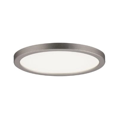 Areo Round LED Recessed Panel 120mm Warm White - Nickel - Paulmann