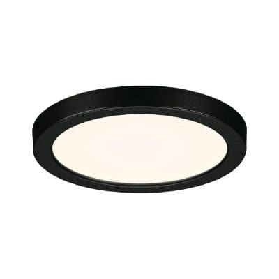 Areo VariFit Round LED Recessed Panel 118mm Neutral White - Black - Paulmann