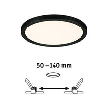 Load image into Gallery viewer, Areo VariFit Round LED Recessed Panel 175mm Warm White - Black - Paulmann
