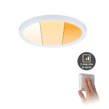 Load image into Gallery viewer, Areo VariFit Round LED Recessed Panel 175mm 3 Step Dim To Warm - White - Paulmann
