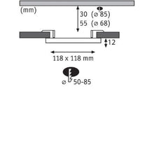 Load image into Gallery viewer, Areo VariFit Square LED Recessed Panel 118x118mm Neutral White - White - Paulmann
