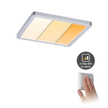 Load image into Gallery viewer, Areo VariFit Square LED Recessed Panel 175x175mm 3 Step Dim To Warm - Chrome - Paulmann
