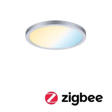 Load image into Gallery viewer, Areo VariFit Round LED Recessed Panel Smart Home Zigbee 175mm Tunable White - Chrome - Paulmann
