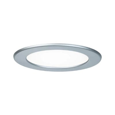 Round LED Recessed Panel IP44 170mm Neutral White - Chrome - Paulmann