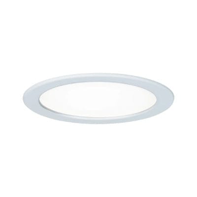 Round LED Recessed Panel IP44 220mm Neutral White - White - Paulmann