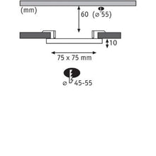 Load image into Gallery viewer, VariFit Veluna Square LED Recessed Panel IP44 75x75mm Neutral White - Paulmann
