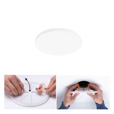 VariFit Veluna Edge Round LED Recessed Panel IP44 120mm Neutral White - Paulmann