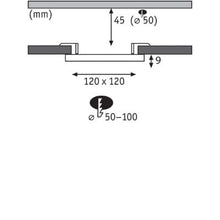 Load image into Gallery viewer, VariFit Veluna Edge Square LED Recessed Panel IP44 120x120mm Warm White - Paulmann
