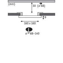 Load image into Gallery viewer, VariFit Veluna Edge Square LED Recessed Panel IP44 160x160mm Neutral White - Paulmann
