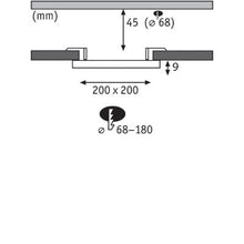 Load image into Gallery viewer, VariFit Veluna Edge Square LED Recessed Panel IP44 200x200mm Warm White - Paulmann
