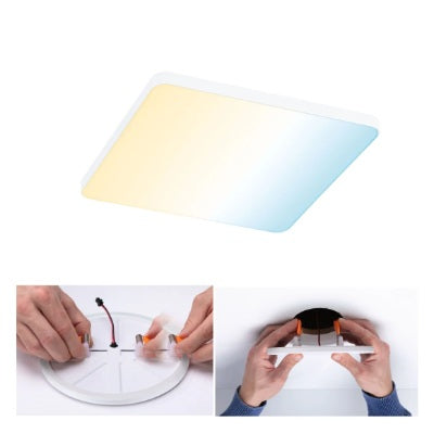 VariFit Veluna Edge Square LED Recessed Panel Smart Home Zigbee 200x200mm Tunable White - Paulmann