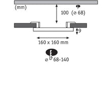 Load image into Gallery viewer, VariFit Veluna Edge Square LED Recessed Panel Smart Home Zigbee 200x200mm Tunable White
