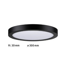 Load image into Gallery viewer, Abia Round LED Panel 300mm Neutral White - Black - Paulmann
