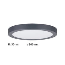 Load image into Gallery viewer, Abia Round LED Panel 300mm Warm White - Dark Grey - Paulmann
