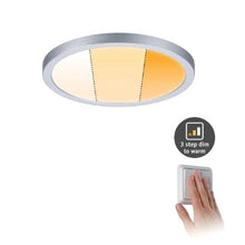 Load image into Gallery viewer, Areo VariFit Round LED Recessed Panel 175mm 3 Step Dim To Warm - Chrome - Paulmann
