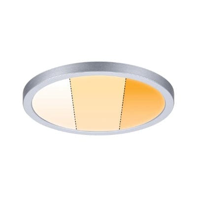 Areo VariFit Round LED Recessed Panel 230mm 3 Step Dim To Warm - Chrome - Paulmann