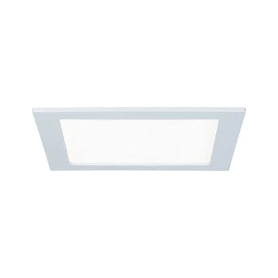 Square LED Recessed Panel IP44 220x220mm Neutral White - White - Paulmann